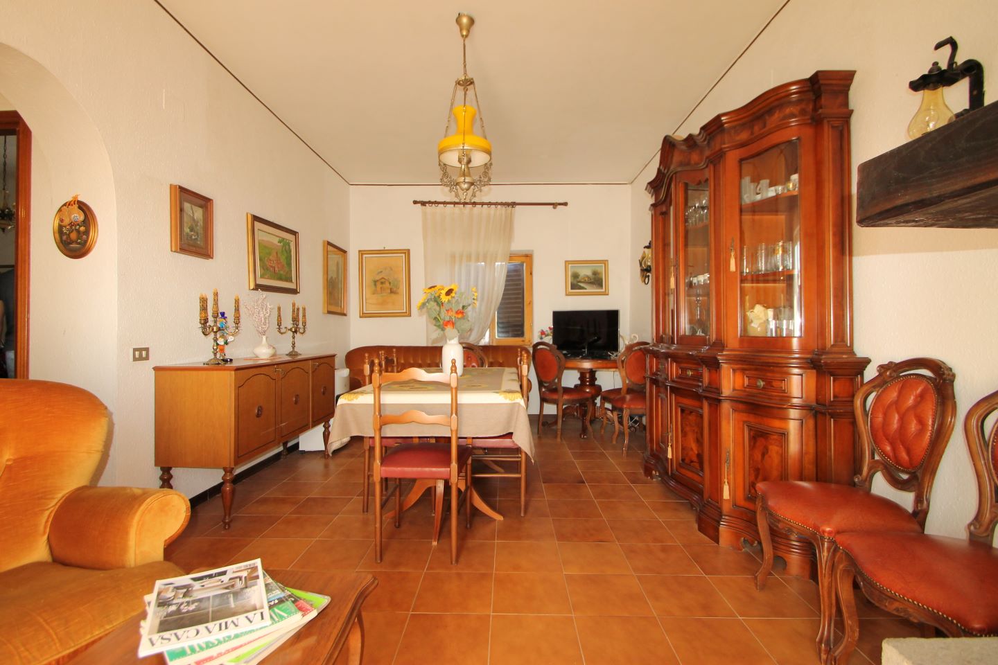 Soggiorno con camino