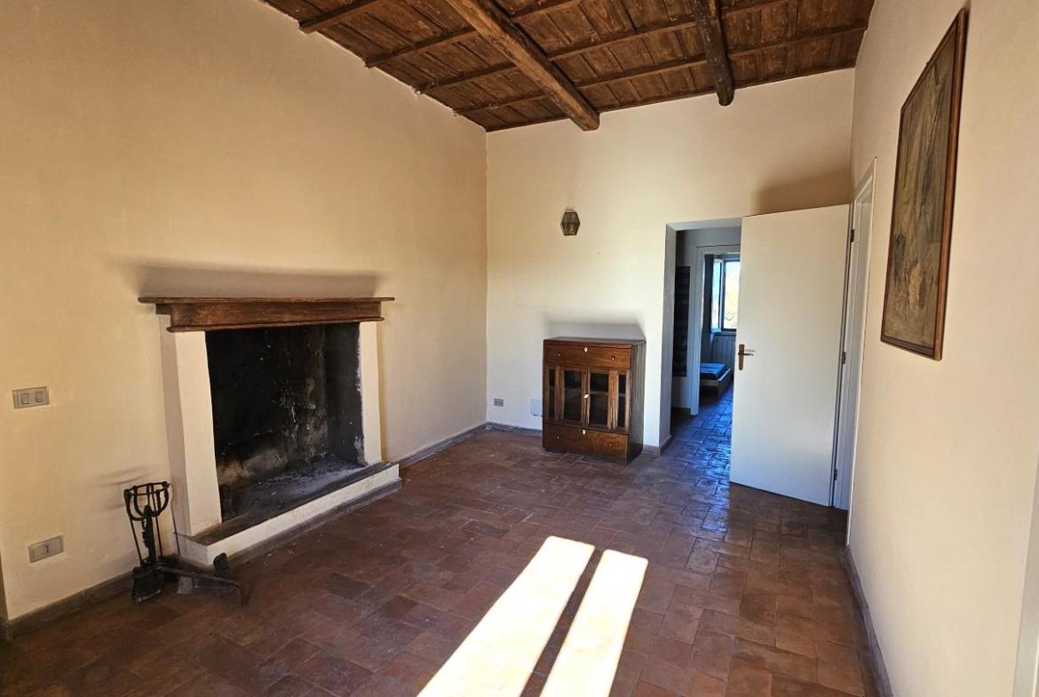 Soggiorno con camino