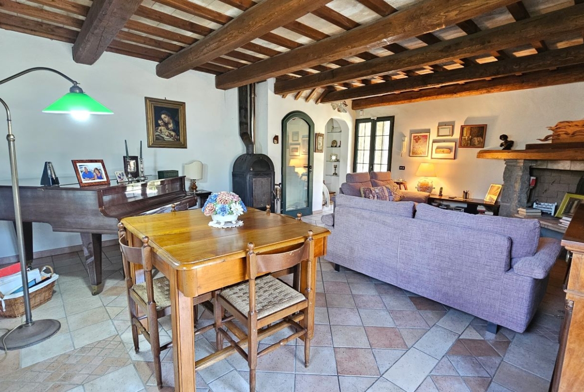 Soggiorno con camino