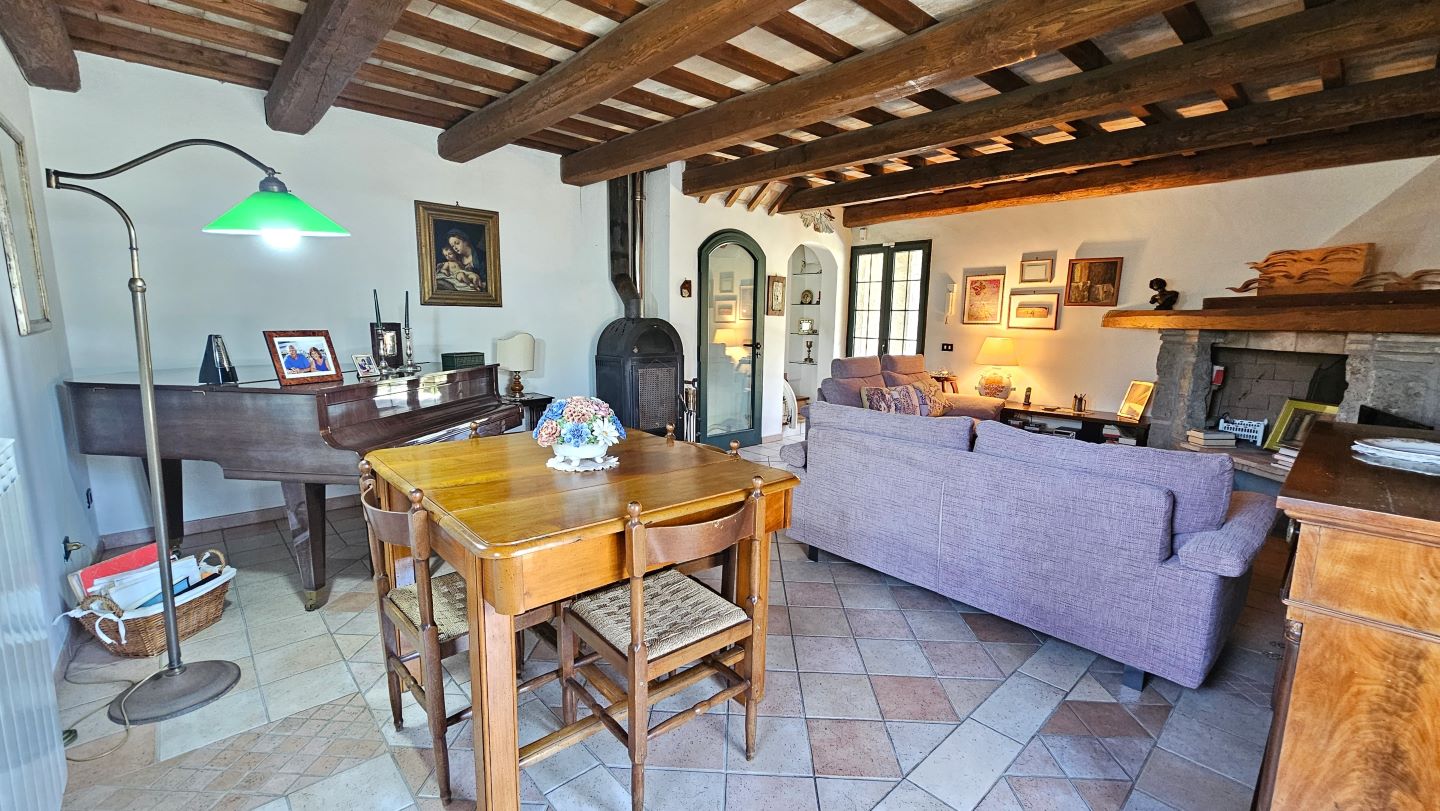 Soggiorno con camino